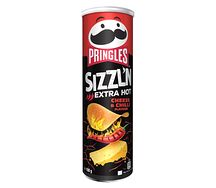 Pringles sizzl’n extra hot cheese and chilli
