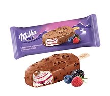 Milka wild berries ice cream bar