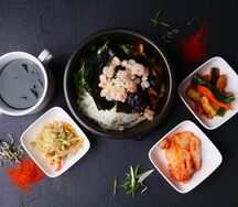 Бибимбаб с морепродуктами
