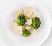 Брокколи с цветной капустой