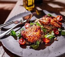 Бедро цыплёнка с ароматом лемонграсса и киноа