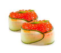 Суши с красной икрой