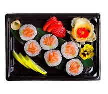 Маки роллы с лососем