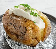 Запеченный картофель со сливочным сыром