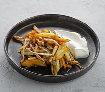 Картофель, жаренный с грибами