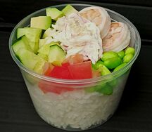 Поке с креветкой и снежным крабом