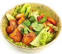 Курочка в сладком чили с овощами