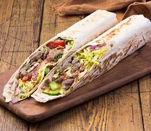 Шаурма с мраморной говядиной и кимчи