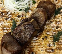 Шашлык из говяжего языка