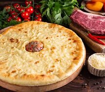 Пирог мясо-томаты-болгарский перец