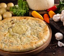Пирог Картошка-сыр-грибы