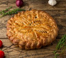 Пирог с мясом и картофелем