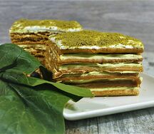 Медовик со шпинатом