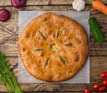 Осетинский пирог с сыром и шпинатом