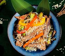 Лапша с говядиной