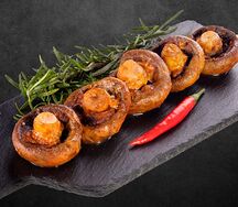 Шампиньоны на мангале