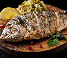 Шашлык из рыбы дорадо