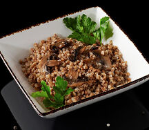 Греча с грибами