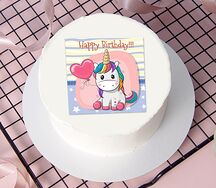 Бенто-торт Happy Birthday Единорог
