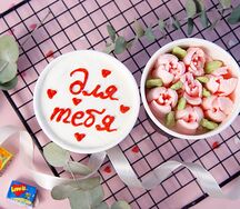 Бенто-торты в стаканах Cake to go Для тебя с тюльпанами