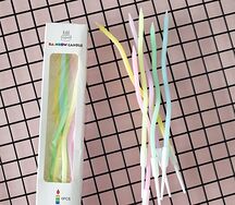 Набор свечей для торта цветные фигурные