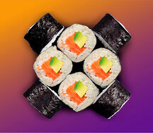 Маки ролл Сяке с авокадо