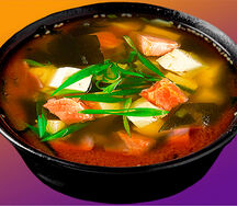 Мисо суп с лососем