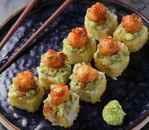 Хрустящая креветка с крабом