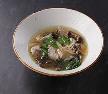 Суп куриный с грибами