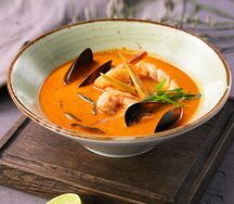 Том Ям с рисом на пару