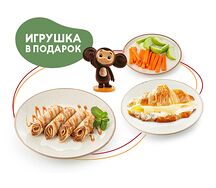 Детcкий завтрак с блинчиками