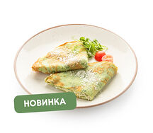 Блинчики с сулугуни и шпинатом