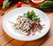 Салат с телячим языком