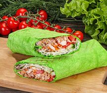 Шаурма с чесночным лавашом