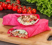 Шаурма с гранатовым лавашом