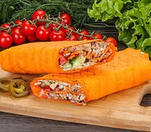 Шаурма с сырным лавашом Острая