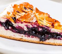 Пирог с черникой