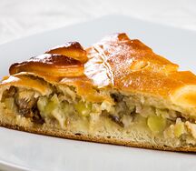 Пирог с сельдью и картошкой