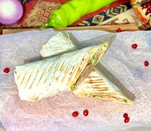 Шаурма из курицы на углях