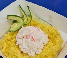 Запеченный картофель с крабом