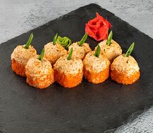 Запечённый ролл с крабовым миксом