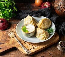 Манты с говядиной