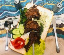 Шашлык из бараньей корейки