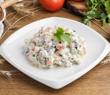 Салат Оливье с курицей