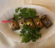 Рулетики из баклажанов