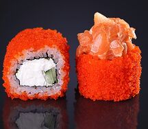 Спайси лава с копченым лососем