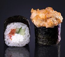 Запеченный с мидиями