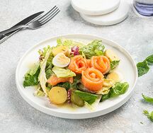 Салат с лососем