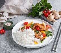 Цыпленок Том Ям с рисом