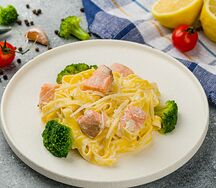 Паста с лососем